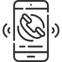 Ein Zeichen für ein Telefon. Ein Zeichen für ein Telefon.